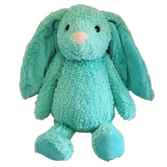 Bee Happy Plush Toys , Kelly Toys Teal Floppy Slim Bunny Rabbit Stuffed Animal - Picture 1 of 8